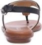 Michael Kors Zwarte Sandalen Mk Plate Thong - Thumbnail 6