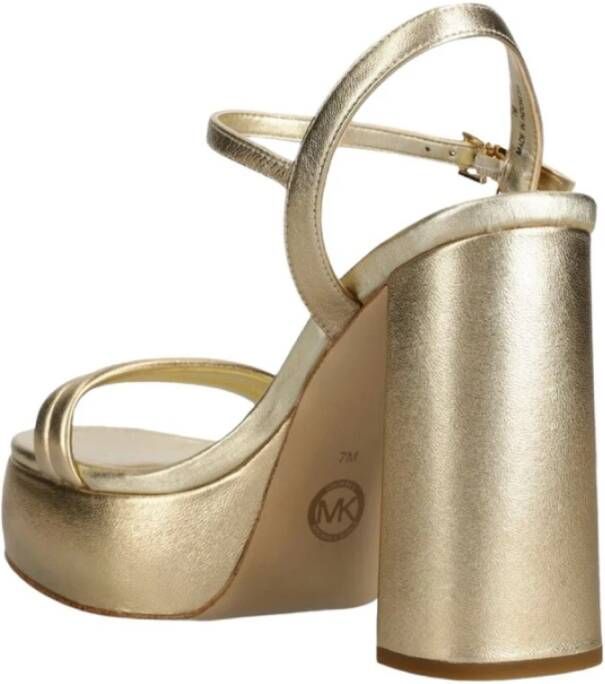 Michael Kors Laci Plateau Sandalen Yellow Dames