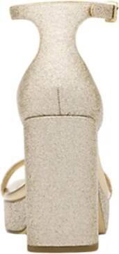 Michael Kors Platte Glitter Plateau Sandalen met Gesp