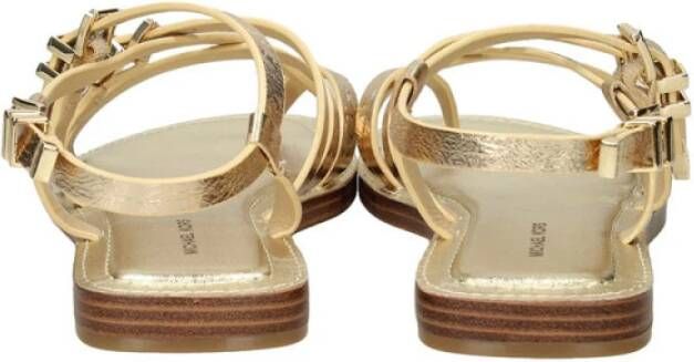 Michael Kors Gouden metallic leren sandalen - Foto 4