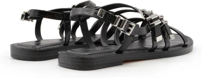 Michael Kors Platte sandalen met metallic details