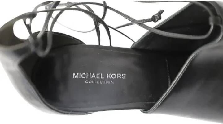 Michael Kors Pre-owned Leather sandals Black Dames