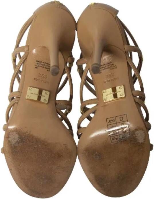 Michael Kors Pre-owned Leather sandals Brown Dames
