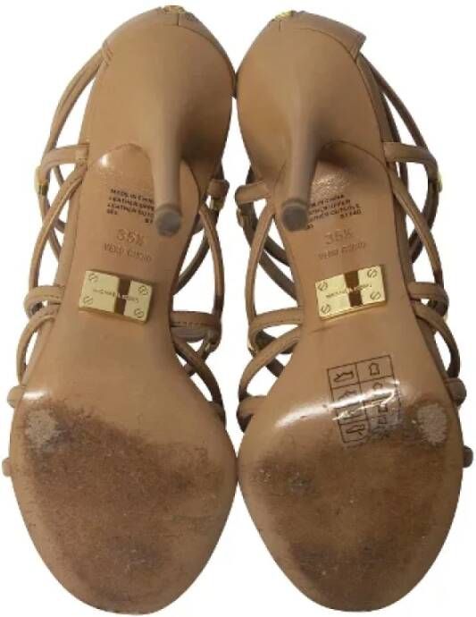 Michael Kors Pre-owned Leather sandals Brown Dames