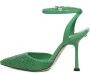 Michael Kors Groene Sandalen met Strass Hiel Green Dames - Thumbnail 6