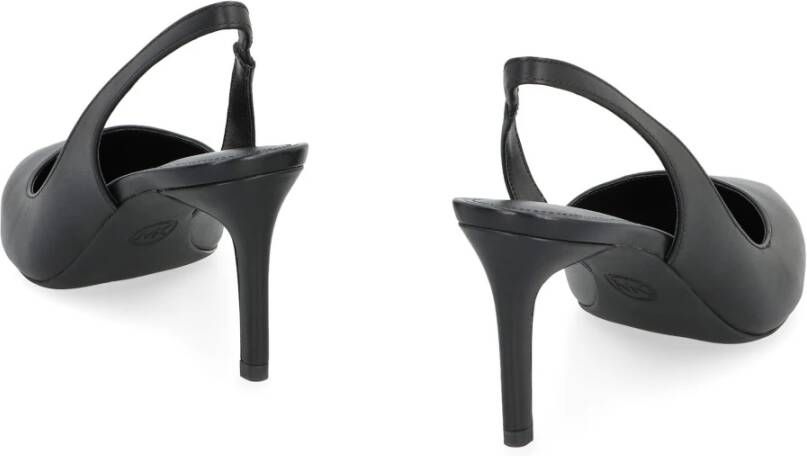 Michael Kors Puntige Neus Leren Slingback Stiletto Pumps