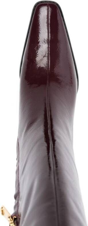 Michael Kors Rode Enkellaarzen Rosso Aw25