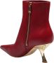 Michael Kors Rode leren enkellaars met spiegelhak Red Dames - Thumbnail 3