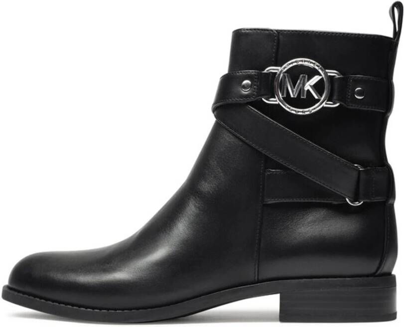 Michael Kors Platte Bootie voor modebewuste vrouwen Black Dames