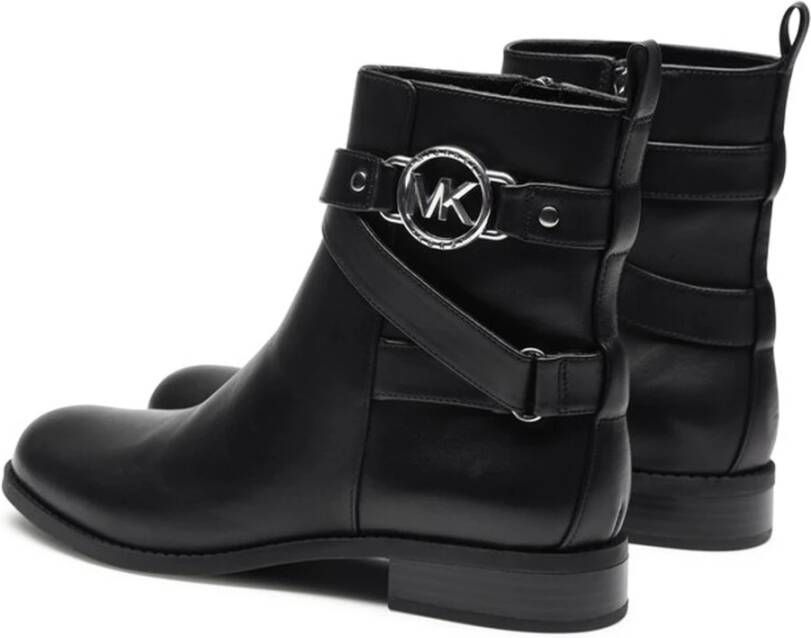 Michael Kors Platte Bootie voor modebewuste vrouwen Black Dames