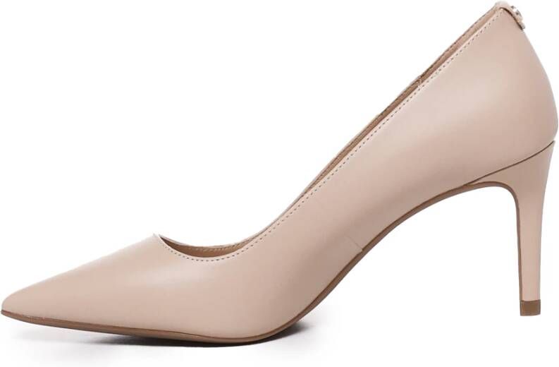 Michael Kors Roze Lamsskin Puntige Neus Pomp Pink Dames