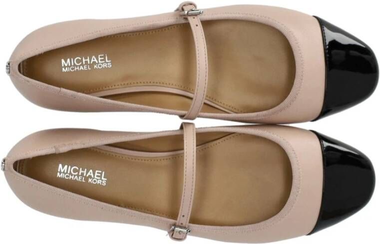 Michael Kors Roze Leren Ballet Platte Schoen Pink Dames