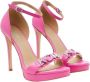 Michael Kors Roze Platform Sandaal met Logo Detail Pink Dames - Thumbnail 3