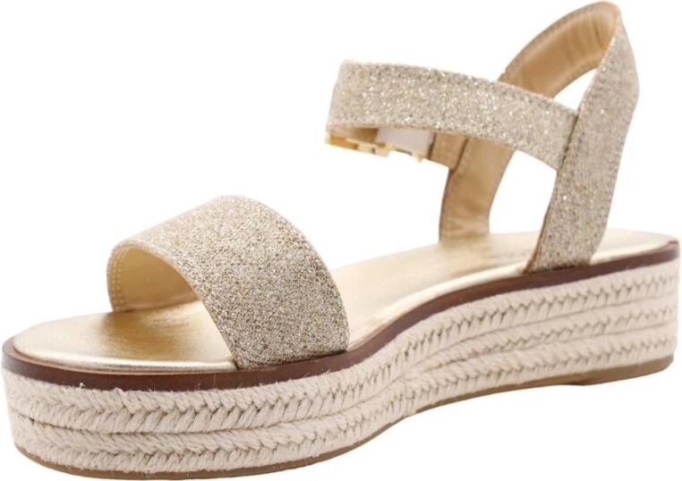 Michael Kors Stijlvolle Platte Sandalen voor Vrouwen Yellow Dames