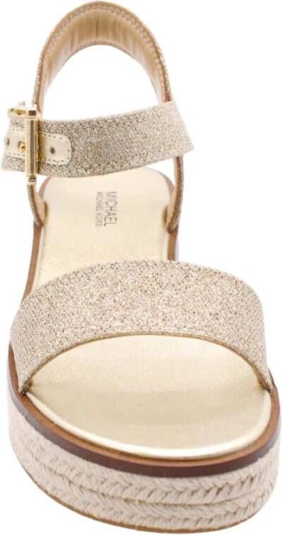 Michael Kors Stijlvolle Platte Sandalen voor Vrouwen Yellow Dames