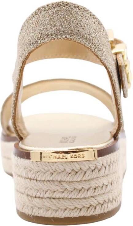 Michael Kors Stijlvolle Platte Sandalen voor Vrouwen Yellow Dames