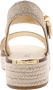 Michael Kors Dames Sandalen Richie Espadrille Champagne Goud - Thumbnail 11