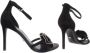Michael Kors Valentina Sandal Suede 40R9Vlha2S Women's Shoes Heels New Zwart Dames - Thumbnail 3