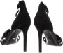 Michael Kors Valentina Sandal Suede 40R9Vlha2S Women's Shoes Heels New Zwart Dames - Thumbnail 4