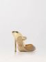 Michael Kors Jessa Leren Pump met Gouden Detail Bruin Dames - Thumbnail 12