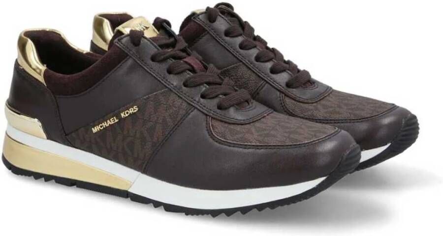 Reageer Beknopt weduwe Michael Kors Sneakers Allie Wrap Trainer in bruin - Schoenen.nl