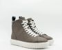 Michael Kors Grove Leren High Top Sneaker Brown Dames - Thumbnail 6