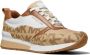 Michael Kors Zapatillas Allie Stride Trainer con Logos Beige - Thumbnail 9