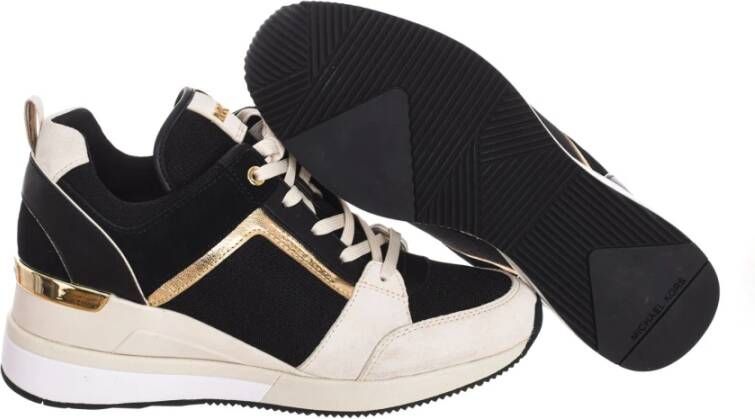 Michael Kors Sneakers met onzichtbare sleehak en merkprint Multicolor Dames