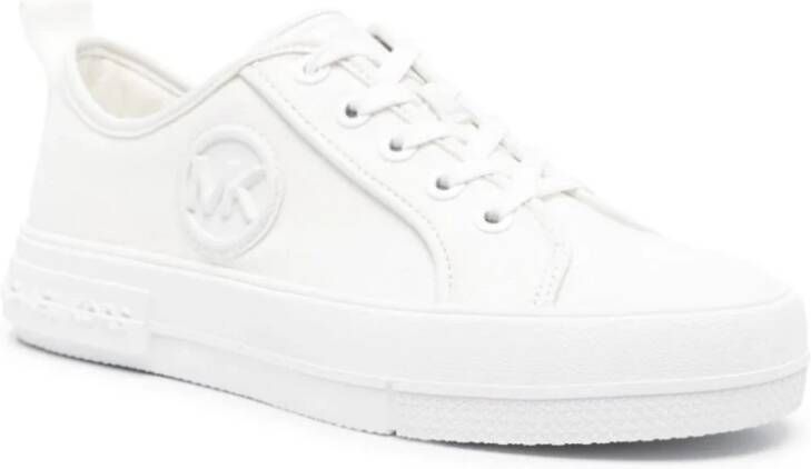 Michael Kors Witte Veterschoenen Trainers Casual Platte White Dames