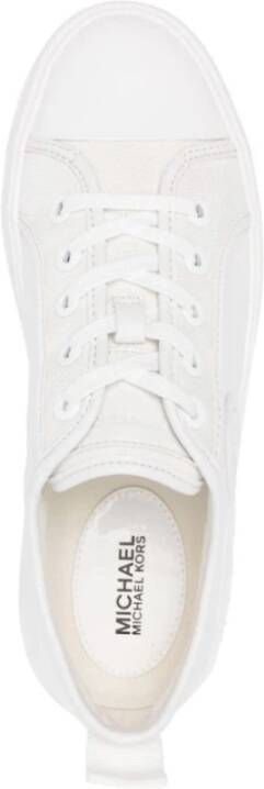Michael Kors Witte Veterschoenen Trainers Casual Platte White Dames