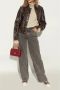 Michael Kors Evy Empire Logo Print Low-Top Sneakers Brown Dames - Thumbnail 3