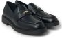 Michael Kors Zwarte leren sandalen met goudkleurige details Black Dames - Thumbnail 2