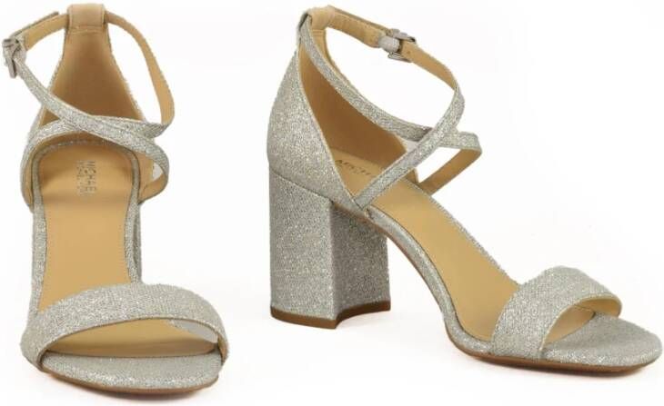 Michael Kors Stijlvolle Sandaal met Rubberen Zool Gray Dames