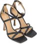 Michael Kors Strappy Leren Sandaal met Vierkante Neus Black Dames - Thumbnail 3