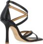 Michael Kors Strappy Leren Sandaal met Vierkante Neus Black Dames - Thumbnail 5