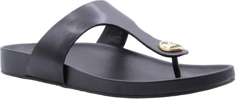 Michael Kors Stijlvolle Avaux Flip Flops voor Vrouwen Black Dames