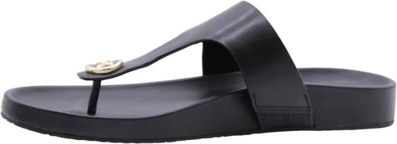 Michael Kors Stijlvolle Avaux Flip Flops voor Vrouwen Black Dames