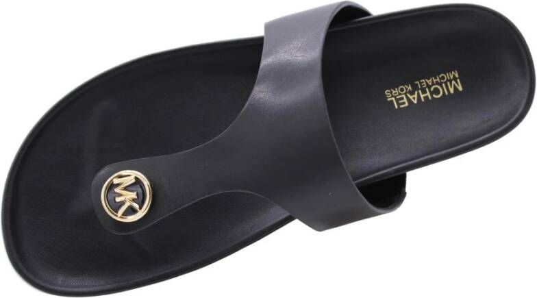 Michael Kors Stijlvolle Avaux Flip Flops voor Vrouwen Black Dames