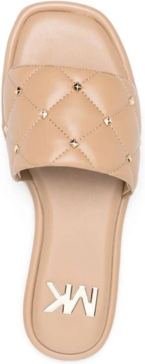 Michael Kors Teenslippers Sliders Beige Dames