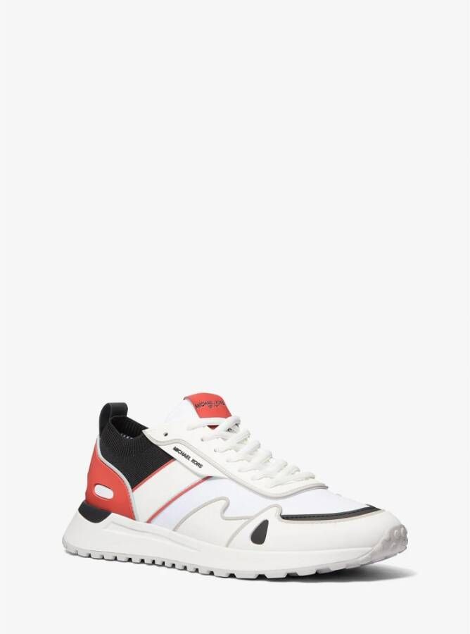 Michael Kors Trendy Rood en Wit Sneakers voor Heren White Heren