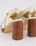 Michael Kors Dames Vera Platform Sandaal Wit Beige Dames - Thumbnail 7