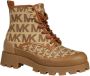 Michael Kors Payton Logo Jacquard Combat Boot Beige Dames - Thumbnail 2