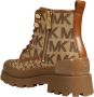 Michael Kors Payton Logo Jacquard Combat Boot Beige Dames - Thumbnail 3