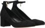 Michael Kors Perla Pump Zwart Suède Ronde Neus Gesp Sluiting Black Dames - Thumbnail 6