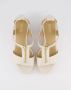 Michael Kors Wedge Sandaal Vanille Stijlvol White Dames - Thumbnail 5