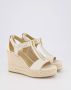 Michael Kors Wedge Sandaal Vanille Stijlvol White Dames - Thumbnail 7