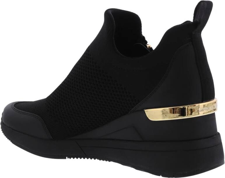 Michael Kors Willis Wedge Trainer Zwart Dames