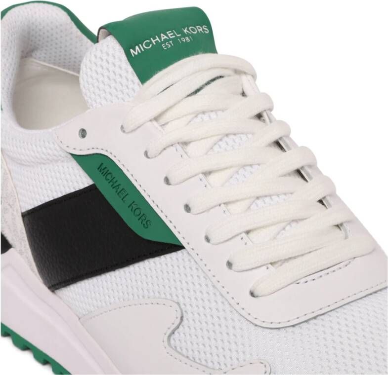 Michael Kors Wit Groen Kleurblok Sneakers