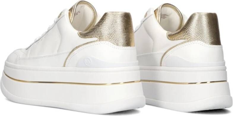 Michael Kors Low Top Sneakers Hayes Laces Up White Dames