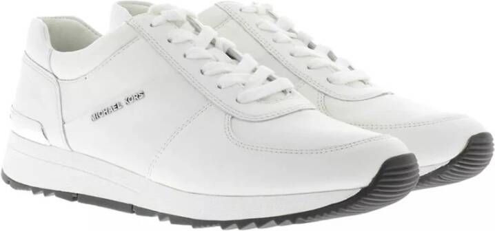 Michael Kors Witte Leren Logo Trainer Schoenen White Dames